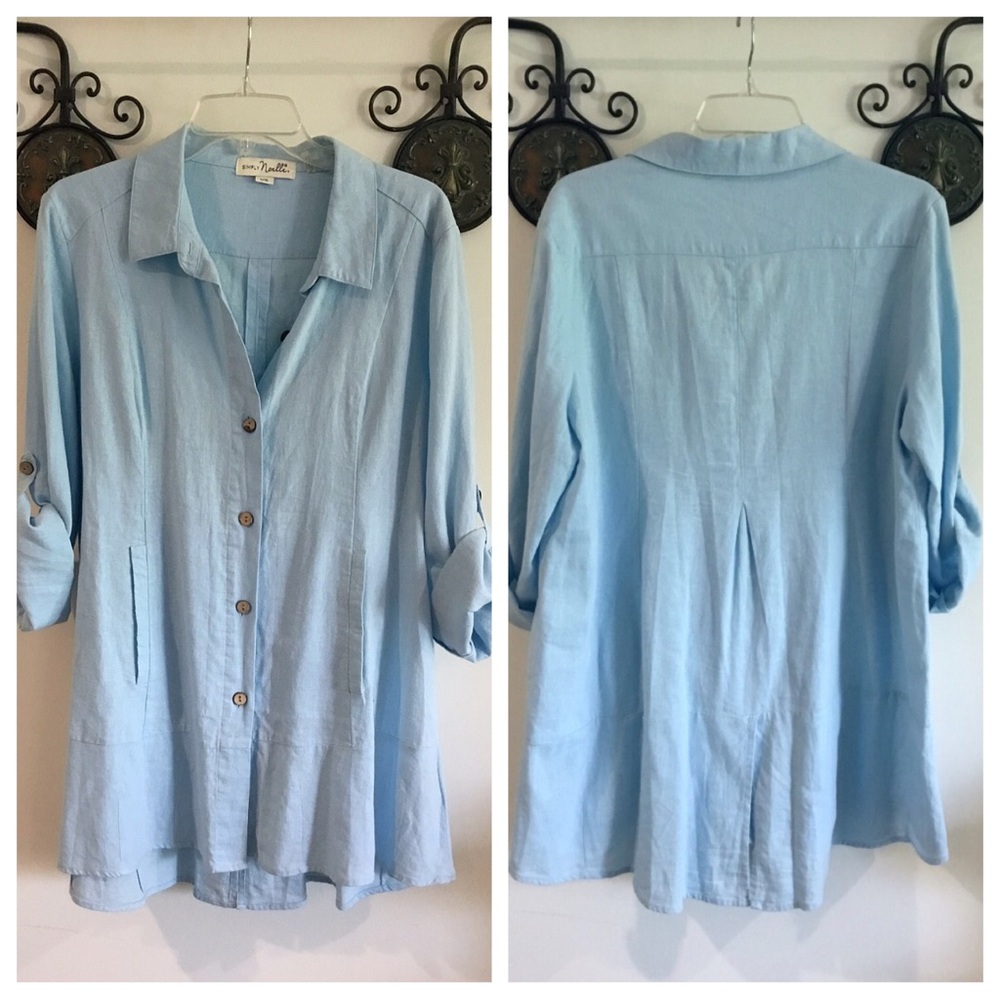Simply Noelle Linen-Rayon Shirt/Tunic